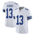 D.Cowboys #13 Caleb Downs Player White Vapor Untouchable Limited Home Game Gdoa Stitched Jerseys