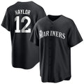 S.Mariners #12 Josh Naylor Player Black Home Limited Fdoa Stitched Jerseys
