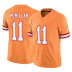 TB.Buccaneers #11 Jalen McMillan Player Orange Limited Vapor F.U.S.E. Home Game Gdoa Stitched Jerseys