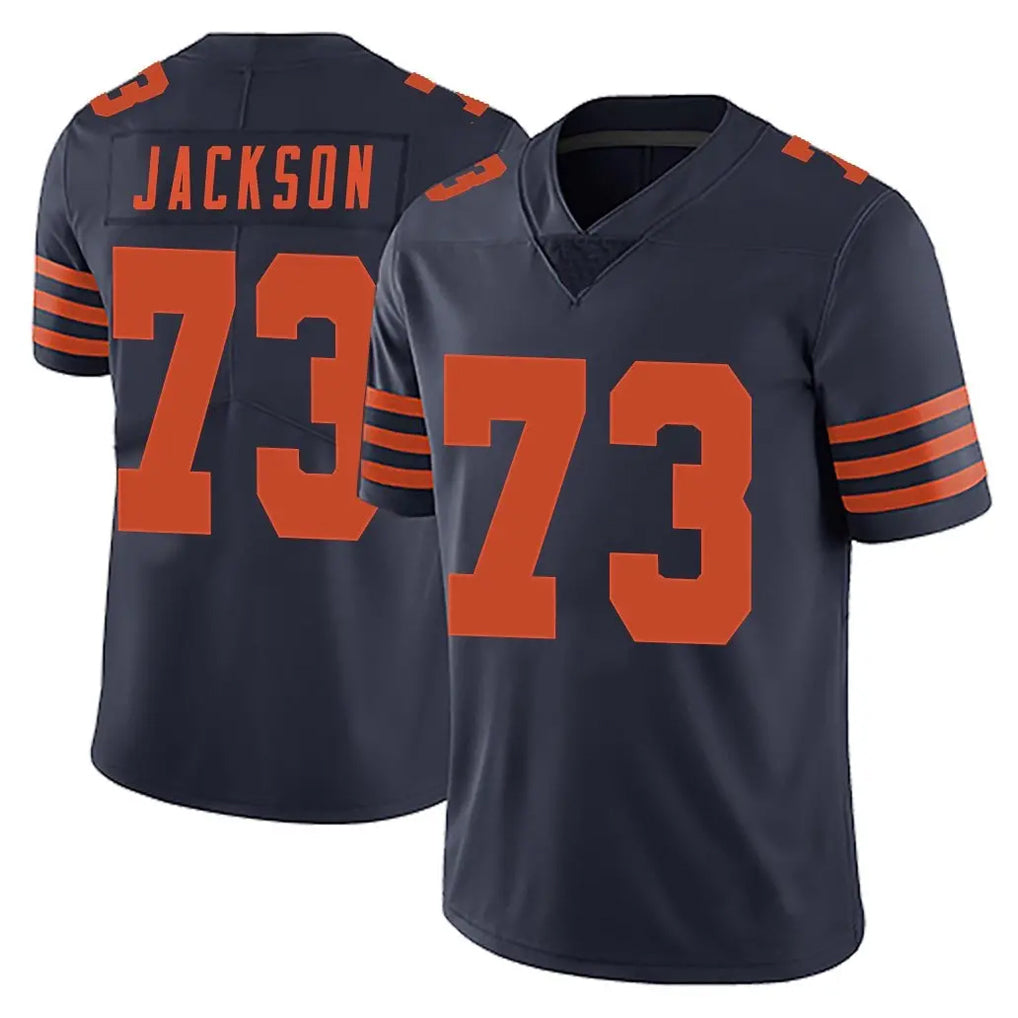 C.Bears #73 Jonah Jackson Player Navy Blue Alternate Vapor Untouchable Limited Gdoa Stitched Jerseys