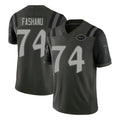 NY.Jets #74 Olu Fashanu Player Green Limited 2025 Rivalries Collection Home Game Gdoa Stitched Jerseys