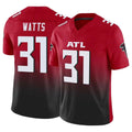 A.Falcons #31 Xavier Watts Player Red Vapor F.U.S.E. Limited Home Game Gdoa Stitched Jerseys