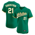 Athletics #21 Tyler Soderstrom Player Kelly Green Limited Elite Home Game Gdoa Stitched Jerseys