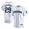 S.Mariners #29 Cal Raleigh Player White Home Limited Fdoa Stitched Jerseys