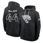 J.Jaguars #44 Travon Walker Player 2026 Black Logo Pullover Hoodies Limited Game Gdoa Stitched Jerseys