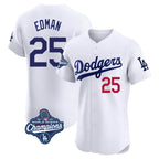 LA.Dodgers #25 Tommy Edman Player Gold White World Series Meet Limited Elite Home Fdoa Stitched Jerseys