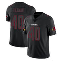 A.Cardinals #40 Pat Tillman Player Black Impact Limited Home Game Gdoa Stitched Jerseys