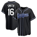 LA.Dodgers #16 Will Smith Player Black Carbon Limited Home Fdoa Stitched Jerseys