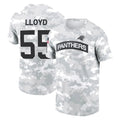 C.Panthers #55 Devin Lloyd Player Arctic Camo Salute to Service T-Shirt Hoodies Gdoa Stitched Jerseys