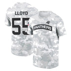 C.Panthers #55 Devin Lloyd Player Arctic Camo Salute to Service T-Shirt Hoodies Gdoa Stitched Jerseys