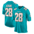 M.Dolphins #28 De'Von Achane Player Aqua Home Game Gdoa Stitched Jerseys