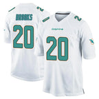 M.Dolphins #20 Jordyn Brooks Player White Home Game Gdoa Stitched Jerseys