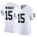 LV.Raiders #15 Fernando Mendoza Player White Limited Vapor F.U.S.E. Home Game Gdoa Stitched Jerseys