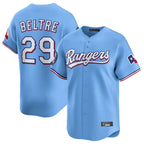 T.Rangers #29 Adrian Beltre Player Light Blue Home Limited Fdoa Stitched Jerseys