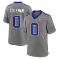 B.Bills #0 Keon Coleman Player Gray Nickel City Home Game Gdoa Stitched Jerseys