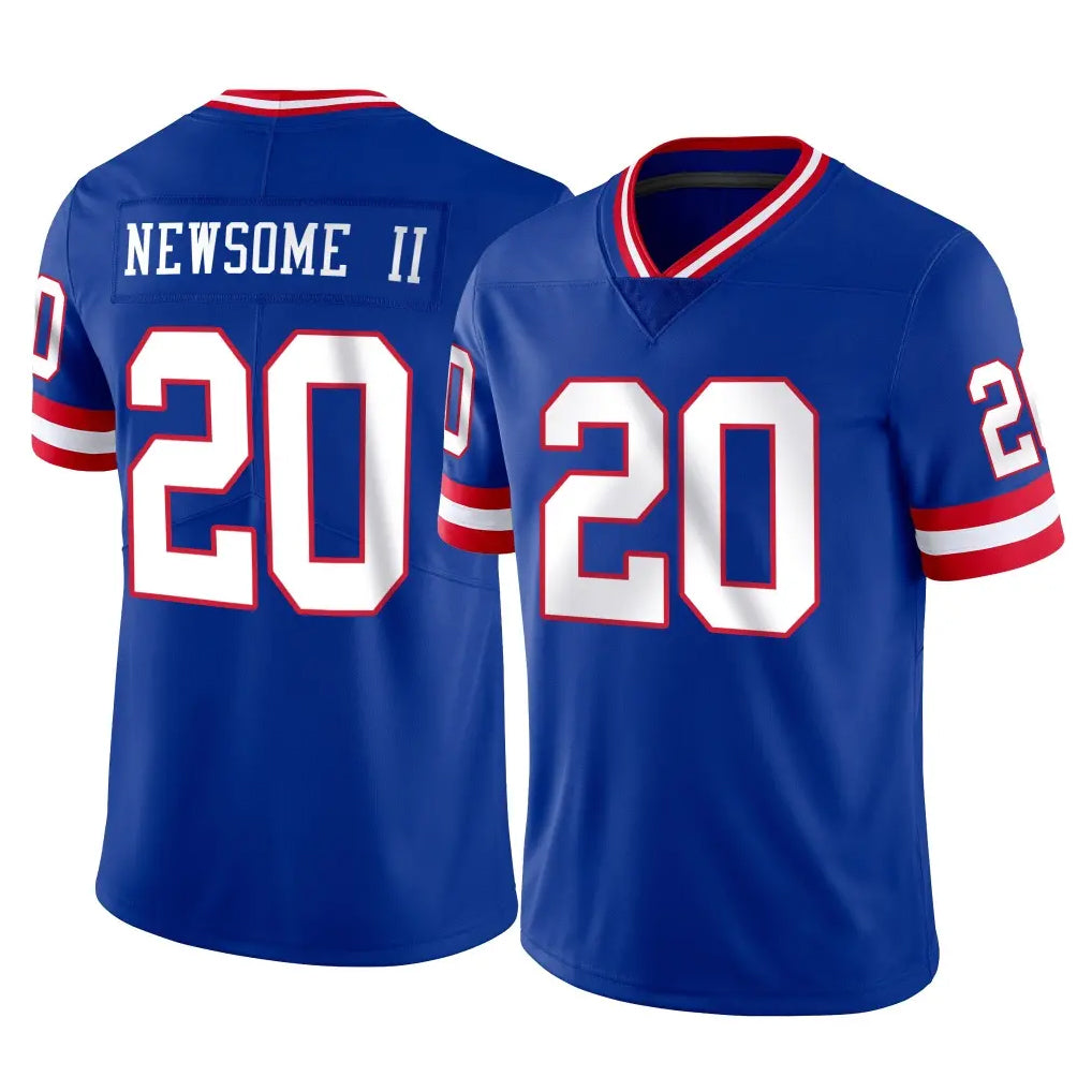 NY.Giants #20 Greg Newsome II Player Royal Classic Vapor Home Game Gdoa Stitched Jerseys