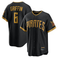 P.Pirates #6 Konnor Griffin Player Black 2026 City Connect Home Game Fdoa Stitched Jerseys