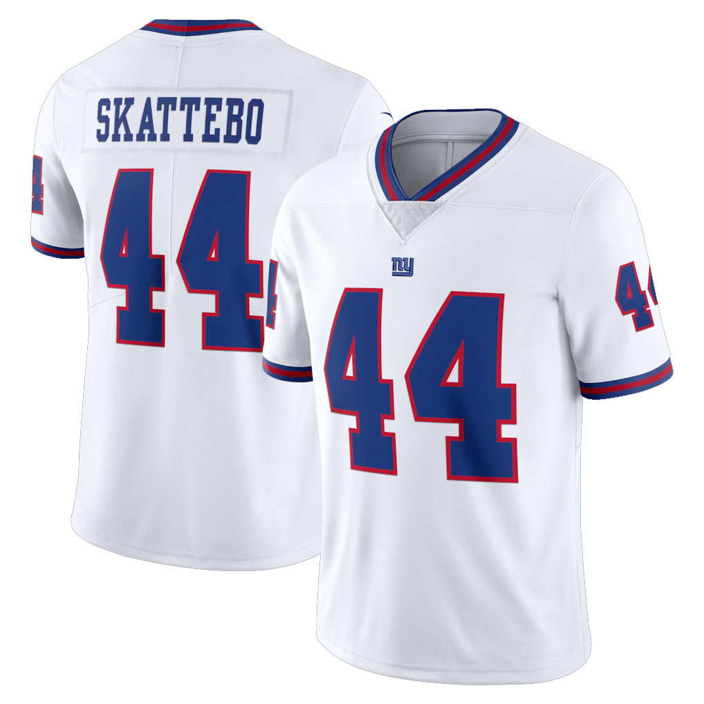 NY.Giants #44 Cam Skattebo Player White Color Rush Home Game Gdoa Stitched Jerseys