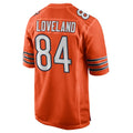 C.Bears #84 Colston Loveland Player Orange Home Game Gdoa Stitched Jerseys