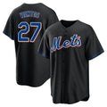 NY.Mets #27 Mark Vientos Player Black Replica Home Game Fdoa Stitched Jerseys