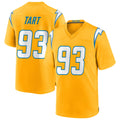 LA.Chargers #93 Teair Tart Player Gold Home Game Gdoa Stitched Jerseys