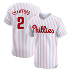 P.Phillies #2 Justin Crawford Player White Home Limited Elite Fdoa Stitched Jerseys