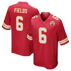 KC.Chiefs #6 Justin Fields Player Red Home Game Stitched Jerseys