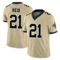 NO.Saints #21 Justin Reid Player Gold Limited Vapor F.U.S.E. Home Game Gdoa Stitched Jerseys