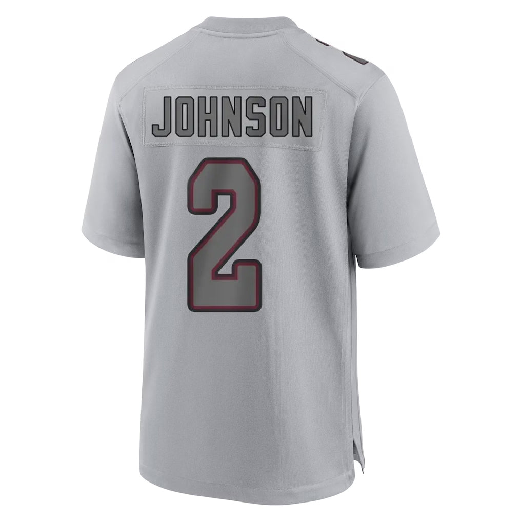 A.Cardinals #2 Will Johnson Player Gray Fashion Home Game Gdoa Stitched Jerseys
