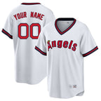 Custom LA.Angels White T-shirt Home Game Any Name & Number Gdoa Stitched Jerseys