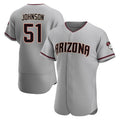 A.Diamondbacks #51 Randy Johnson Player Gray Road Limited Elite Home Game Gdoa Stitched Jerseys