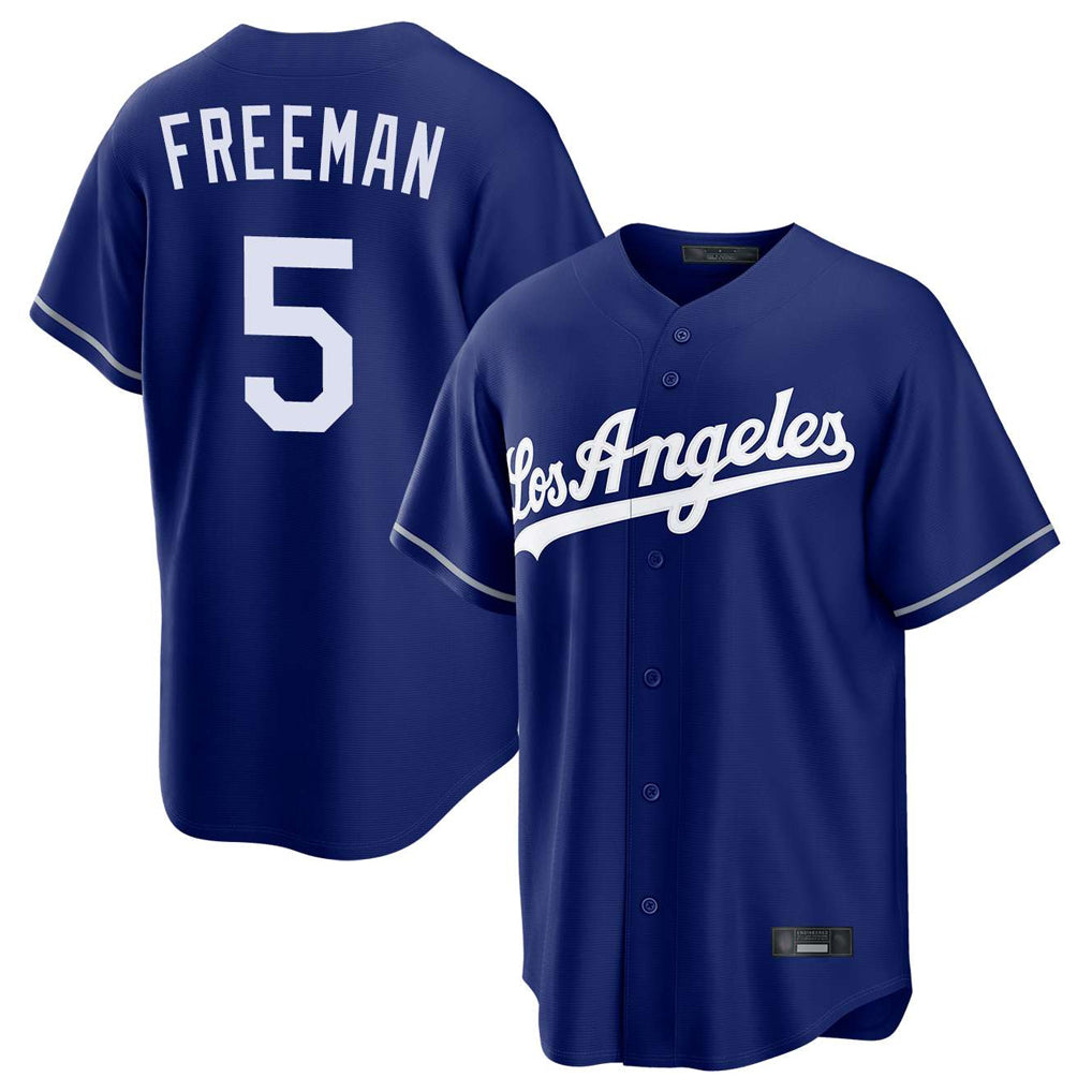 LA.Dodgers #5 Freddie Freeman Player Royal Game Fdoa Stitched Jerseys