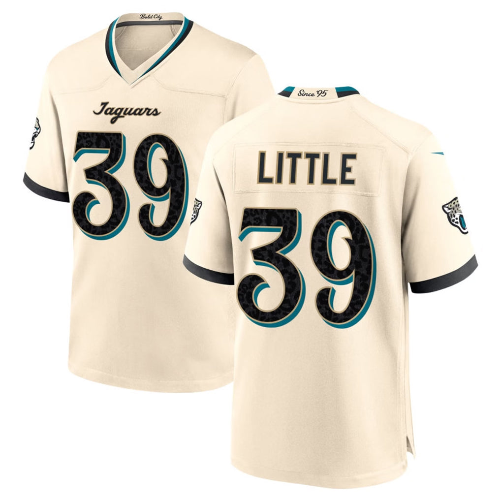J.Jaguars #39 Cam Little Player Natural 2026 Rivalries Collection Game Gdoa Stitched Jerseys