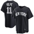 NY.Yankees #11 Anthony Volpe Player Navy Home Game Fdoa Stitched Jerseys