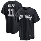 NY.Yankees #11 Anthony Volpe Player Navy Home Game Fdoa Stitched Jerseys