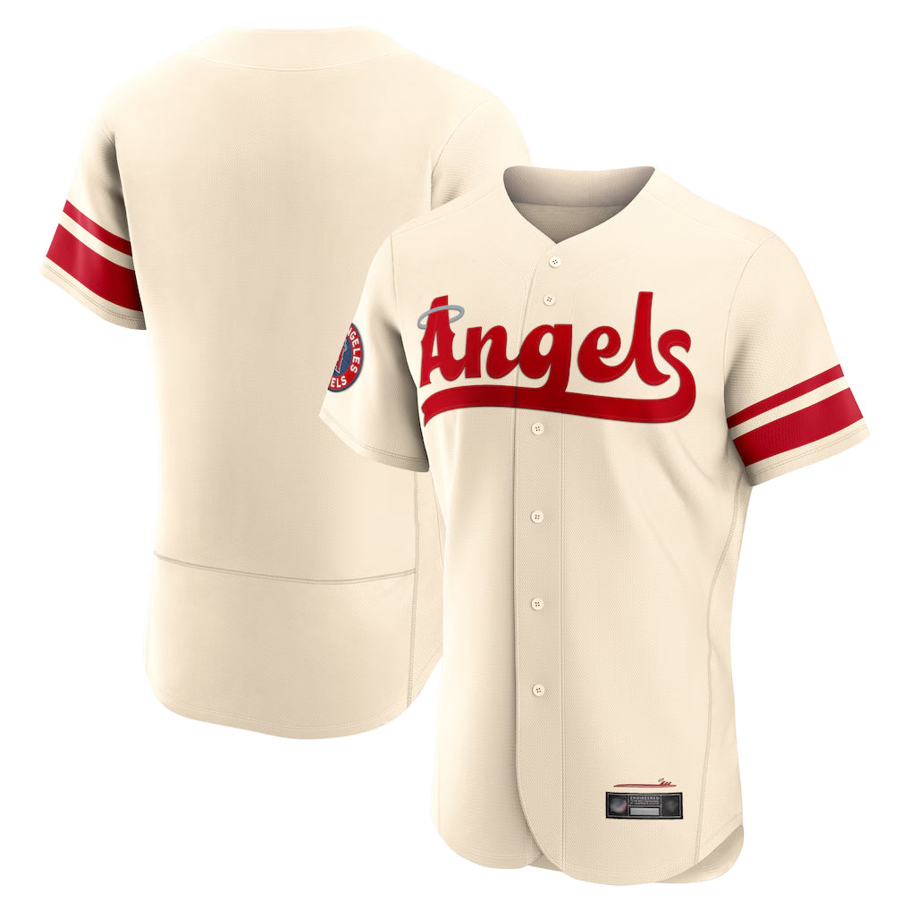 LA.Angels ## Angels Blank Player Cream City Connect Limited ELite Home Fdoa Stitched Jerseys