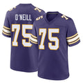 M.Vikings #75 Brian O'Neill Player Purple Classic Home Game Gdoa Stitched Jerseys