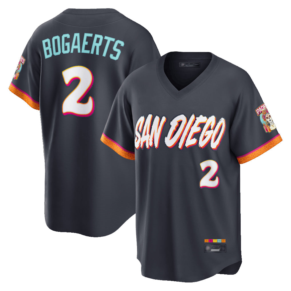 S.Diego Padres #2 Xander Bogaerts Player Obsidian 2026 City Connect Home Limited T-shirt Fdoa Stitched Jerseys