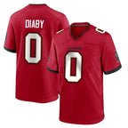 TB.Buccaneers #0 Yaya Diaby Player Red Home Game Gdoa Stitched Jerseys