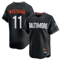 B.Orioles #11 Jordan Westburg Player Black City Connect Limited Home Game Gdoa Stitched Jerseys