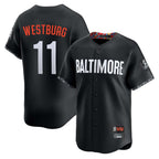 B.Orioles #11 Jordan Westburg Player Black City Connect Limited Home Game Gdoa Stitched Jerseys