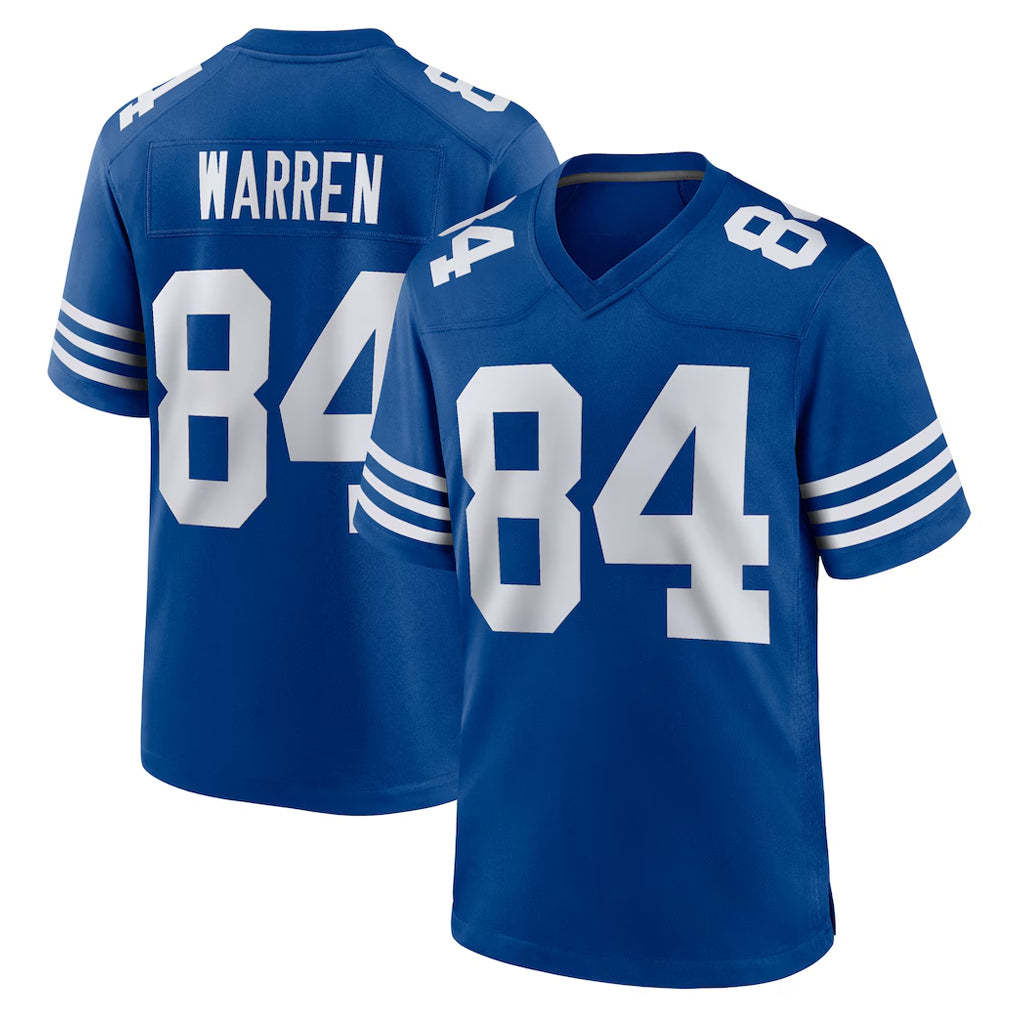 IN.Colts #84 Tyler Warren Player Royal Limited Home Game Gdoa Stitched Jerseys