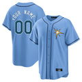 Custom T.Bay Rays Light Blue Home Game Any Name & Number Gdoa Stitched Jerseys