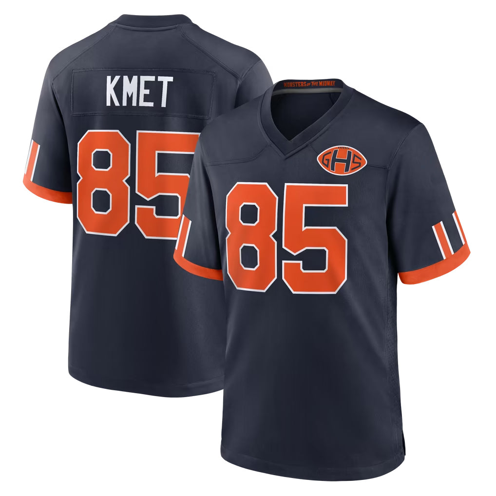 C.Bears #85 Cole Kmet Player Navy 2026 Rivalries Collection Home Game Gdoa Stitched Jerseys