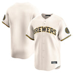 M.Brewers ## Brewers Blank Player Cream Home Limited Game Fdoa Stitched Jerseys