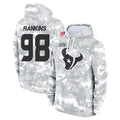 H.Texans #98 Sheldon Rankins Player Arctic Camo Salute to Service Hoodies Limited Game Gdoa Stitched Jerseys