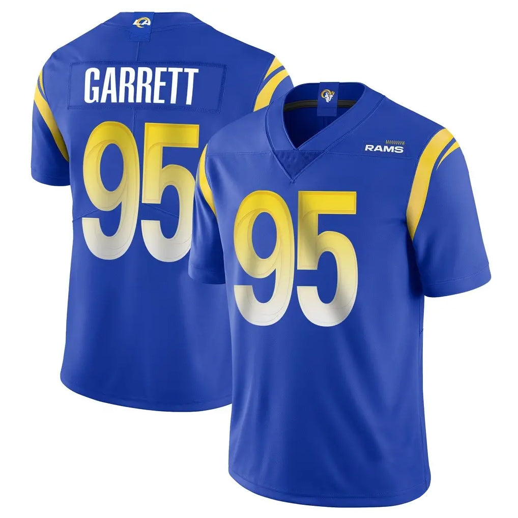 LA.Rams #95 Myles Garrett Player Royal Limited Vapor Untouchable Home Game Gdoa Stitched Jerseys