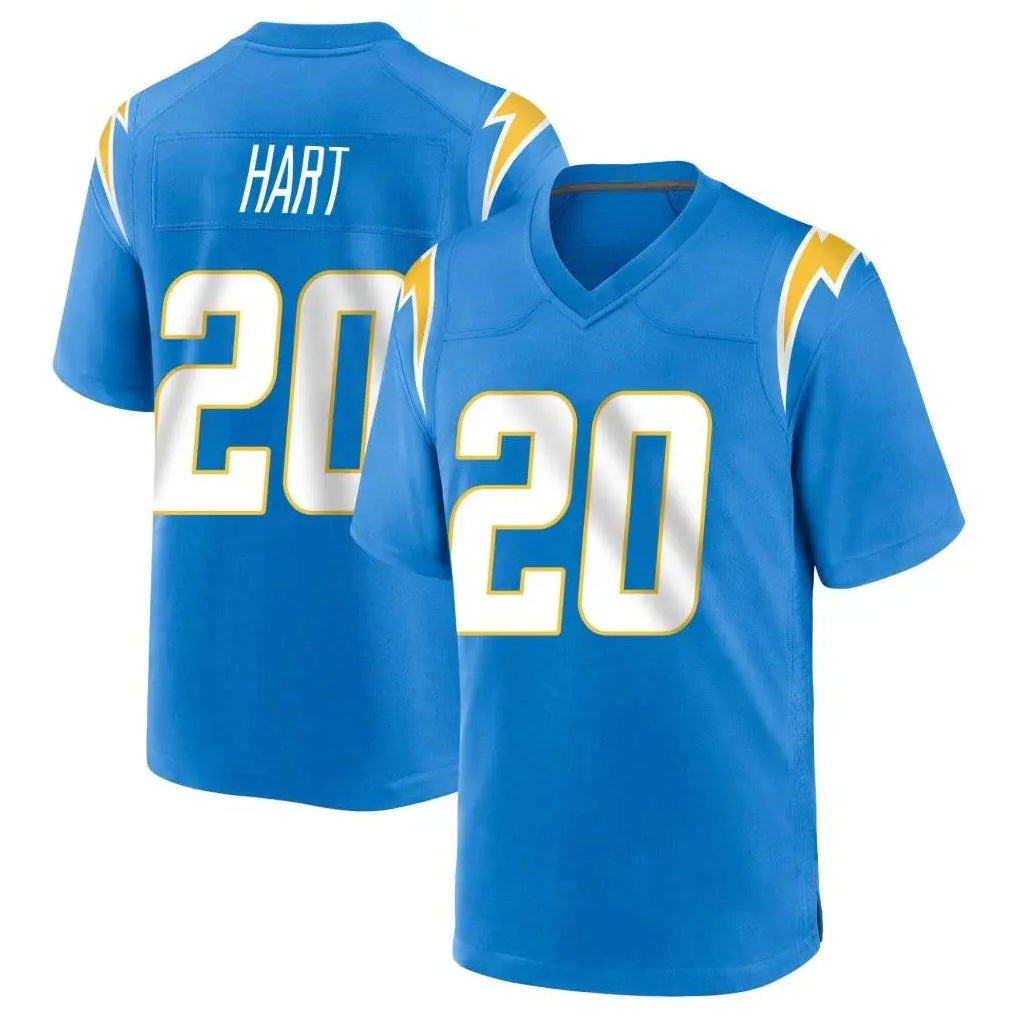 LA.Chargers #20 Cam Hart Player Blue Home Game Gdoa Stitched Jerseys