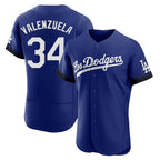 LA.Dodgers #34 Fernando Valenzuela Player Royal City Connect Elite Home Fdoa Stitched Jerseys