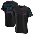 M.Marlins #22 Sandy Alcantara Player Black Home Limited Elite Fdoa Stitched Jerseys
